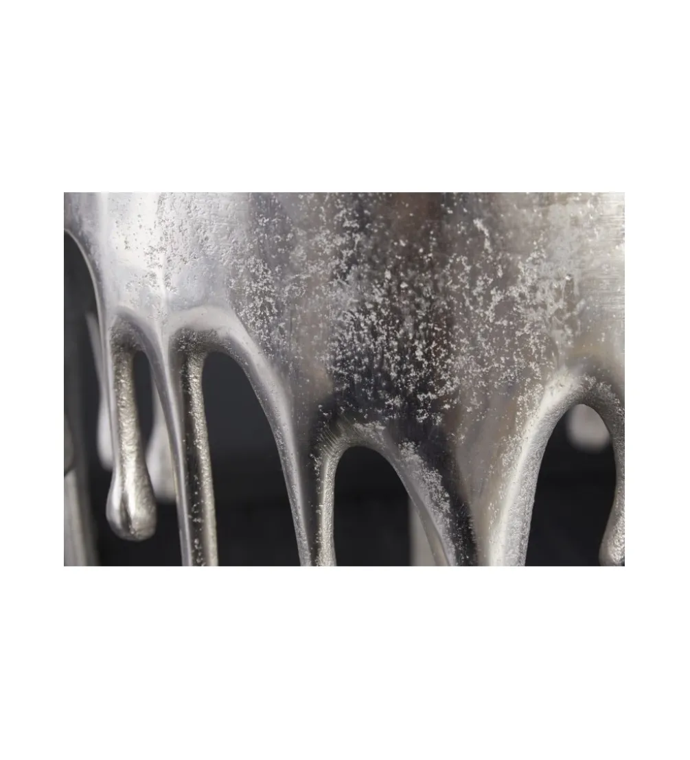 Stolik kawowy Liquid Line 51 cm srebrny