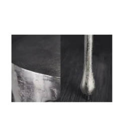 Stolik kawowy Liquid Line 51 cm srebrny