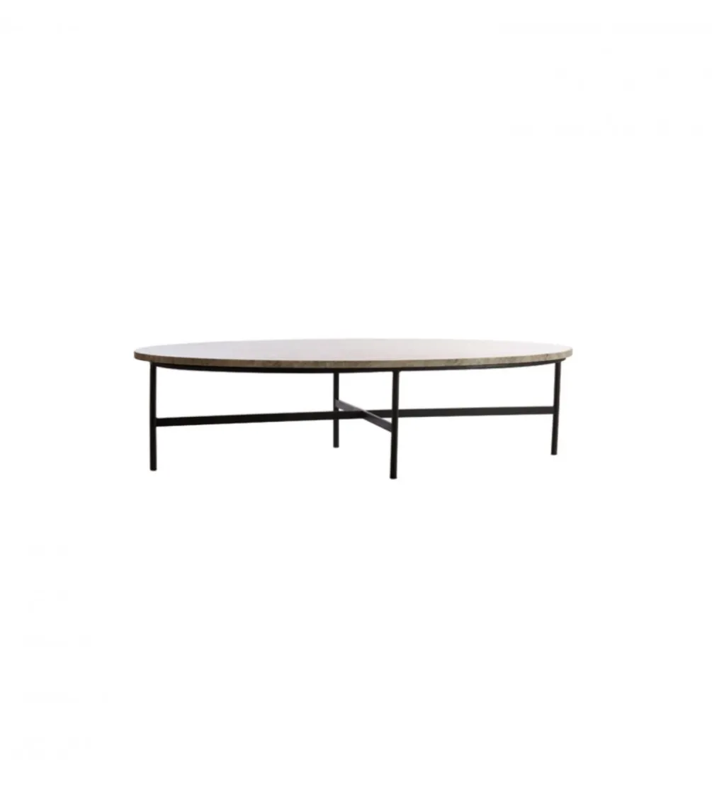 Stolik kawowy LOES 140 cm efekt marmuru