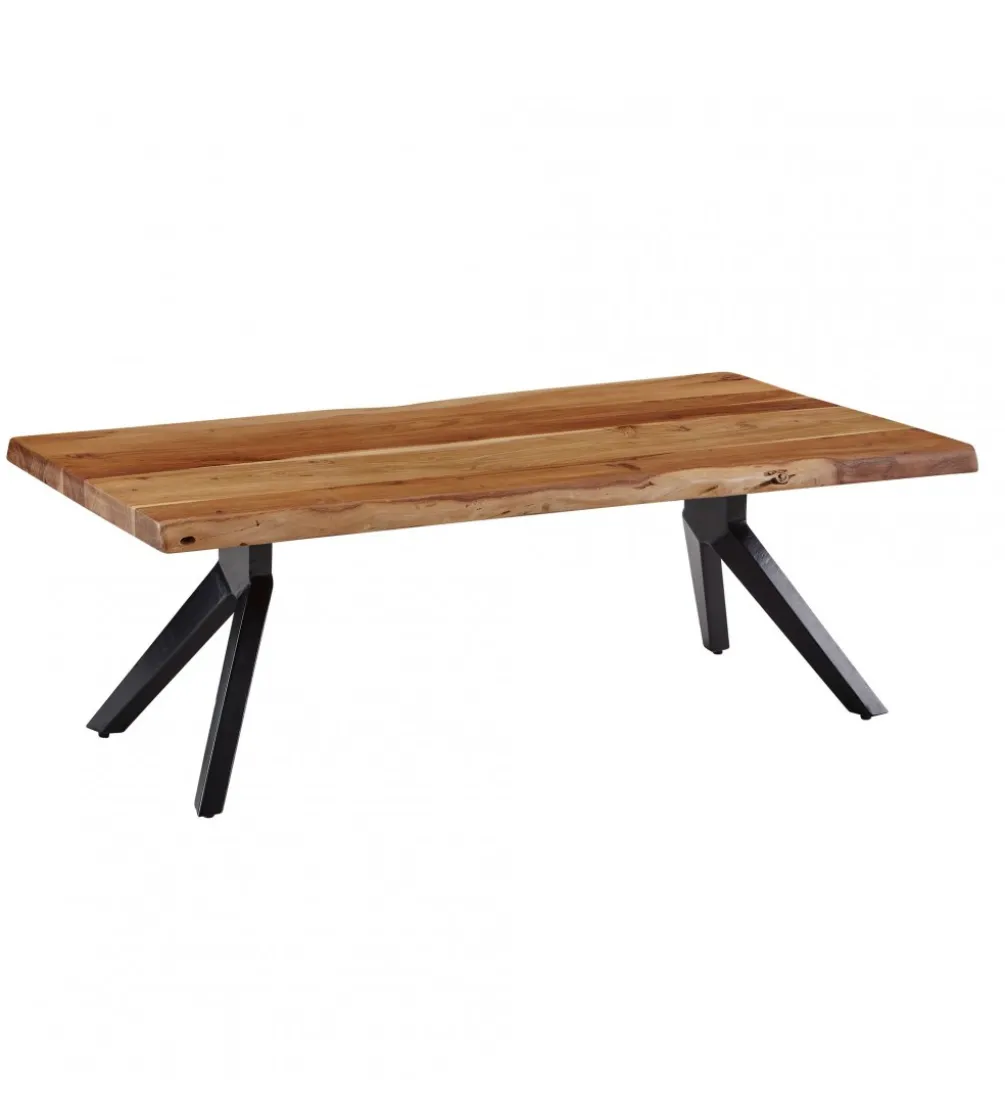 Stolik kawowy LOFIN 115 cm drewno akacja