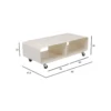 Stolik kawowy LOUNGE 90 x 30 cm beżowa na kołach