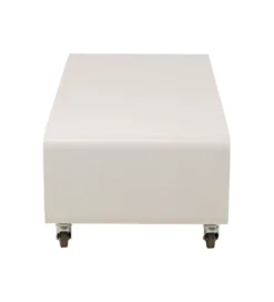 Stolik kawowy LOUNGE 90 x 30 cm beżowa na kołach