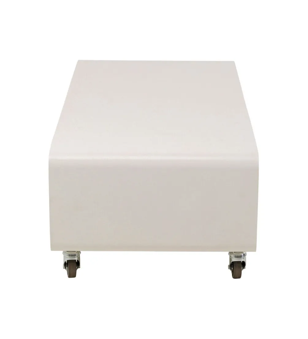 Stolik kawowy LOUNGE 90 x 30 cm beżowa na kołach