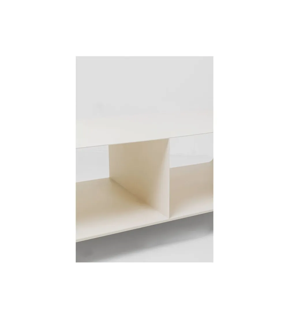 Stolik kawowy LOUNGE 90 x 30 cm beżowa na kołach