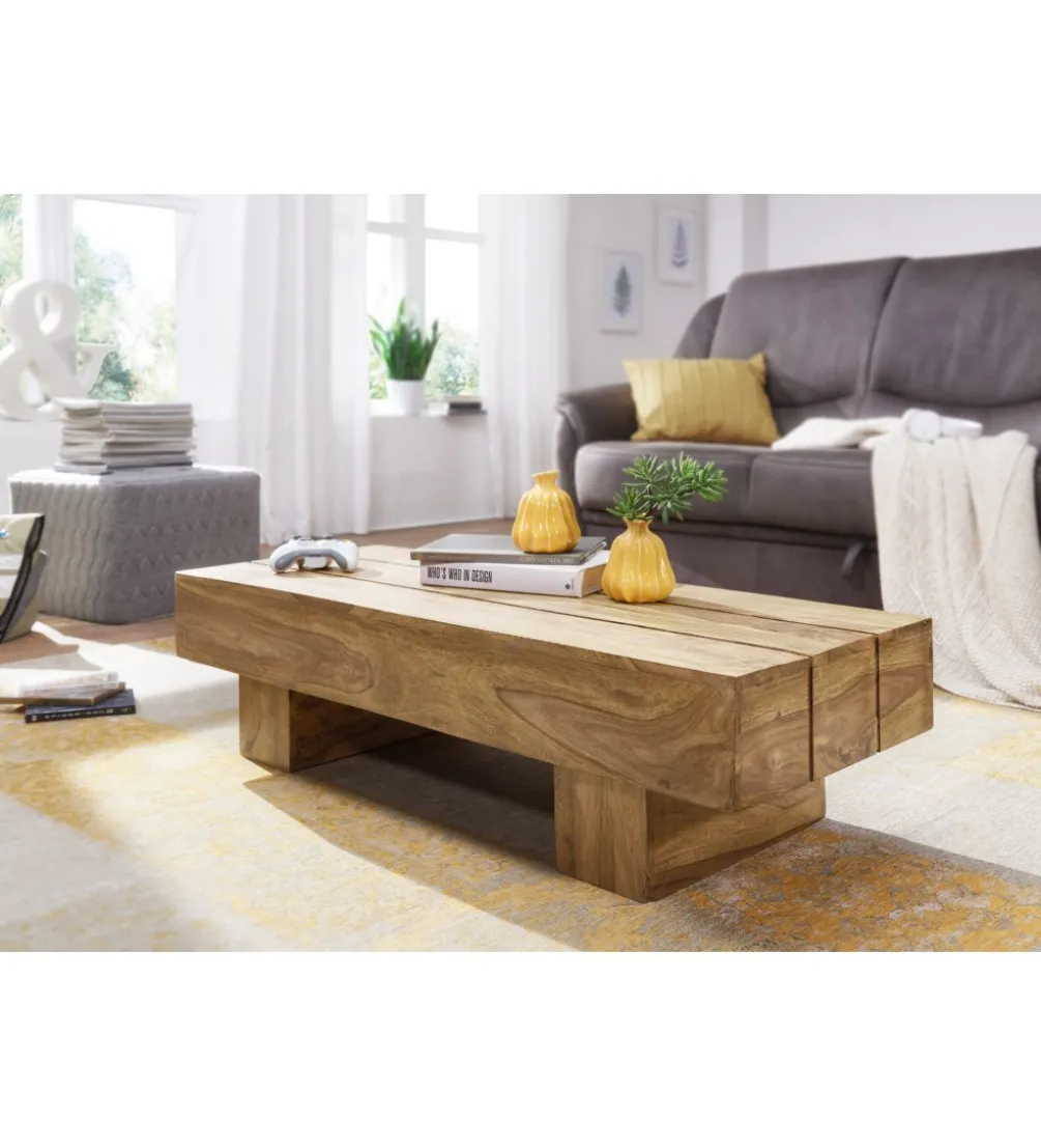 Stolik kawowy LUCCA 120 cm drewno akacja