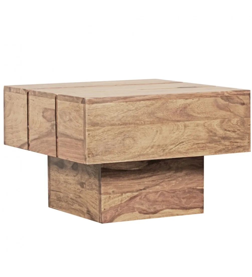 Stolik kawowy LUCCA 44 cm drewno akacja