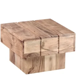 Stolik kawowy LUCCA 44 cm drewno akacja