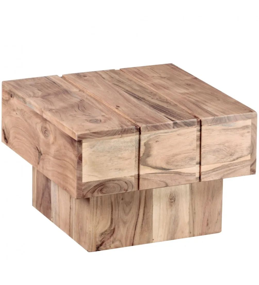 Stolik kawowy LUCCA 44 cm drewno akacja