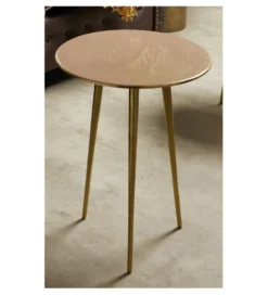 Stolik kawowy Luma 40 cm brązowy