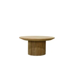 Stolik kawowy LUSAN 80 cm drewno teak