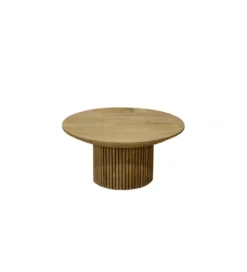 Stolik kawowy LUSAN 80 cm drewno teak