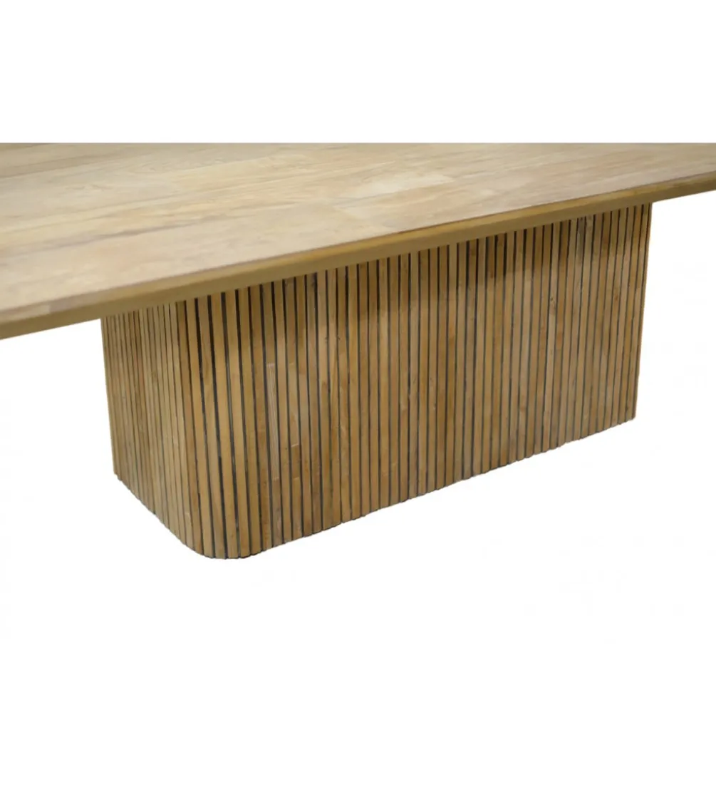 Stolik kawowy LUSAN 120 cm drewno teak