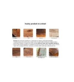 Stolik kawowy LUXURY z drewna mango