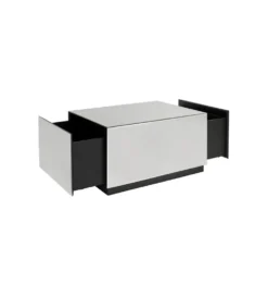 Stolik kawowy LUXY MIRROR TRUNK 80 cm z szufladami