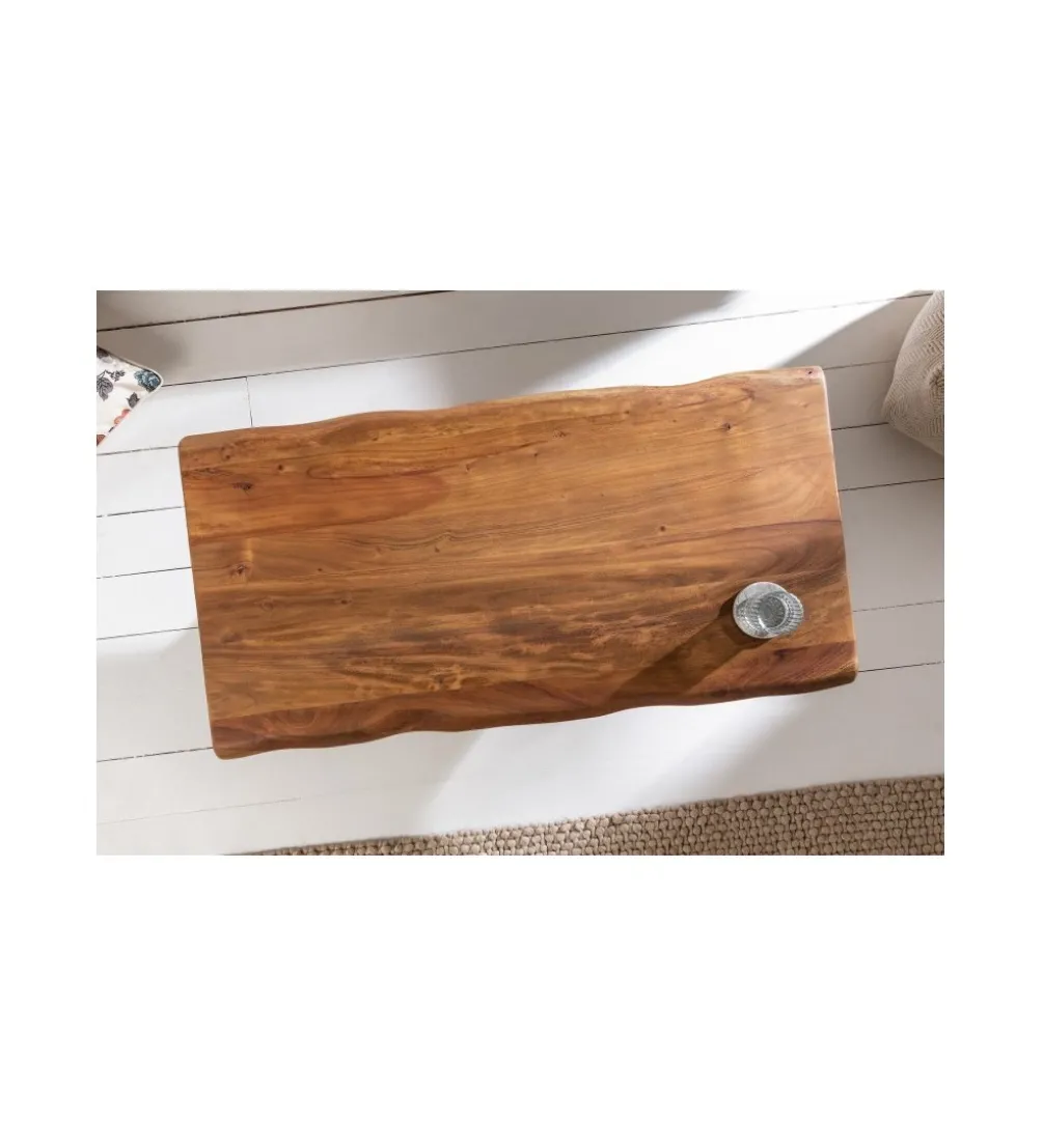 Stolik kawowy Maamut 110 cm drewno akacja honey