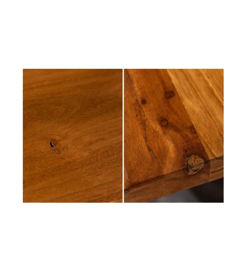 Stolik kawowy Maamut 110 cm drewno akacja honey