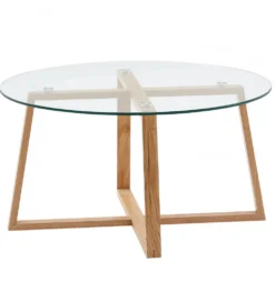 Stolik kawowy MANGA 78 cm transparentny