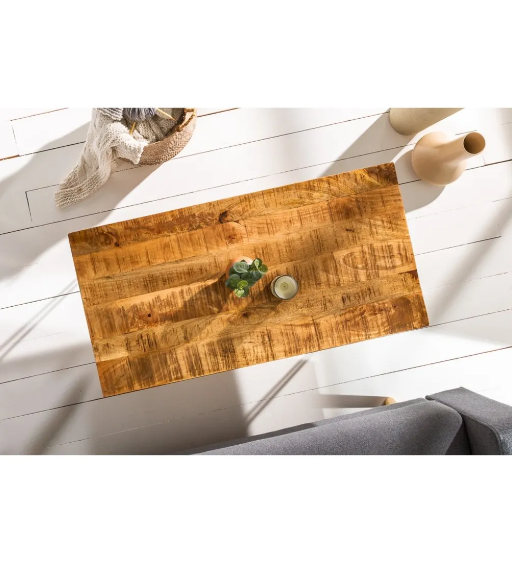 Stolik kawowy MANTIS Scorpion 100 cm drewno mango