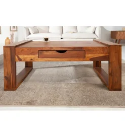 Stolik kawowy Markant 100 cm drewno Sheesham