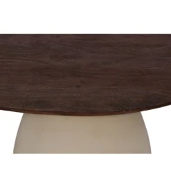 Stolik kawowy MARONI 50 cm drewno mango brąz