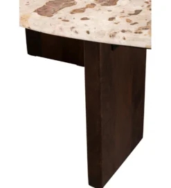 Stolik kawowy MATHILDE 90 cm w optyce marmuru