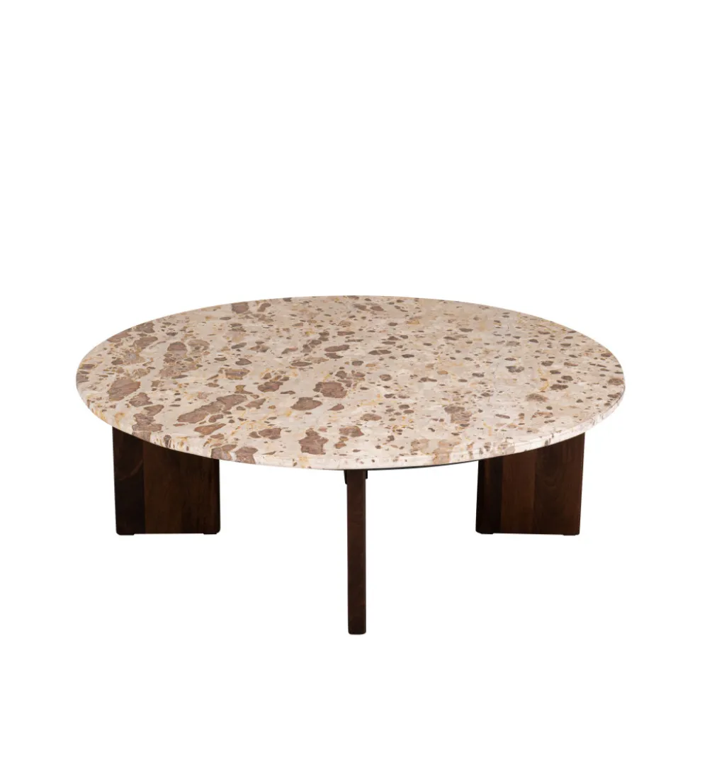Stolik kawowy MATHILDE 90 cm w optyce marmuru