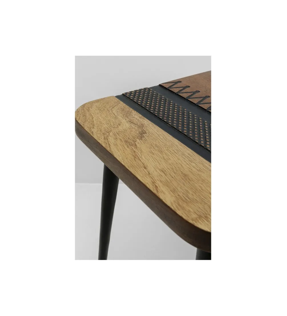 Stolik kawowy MEDINA 40 cm drewno mango