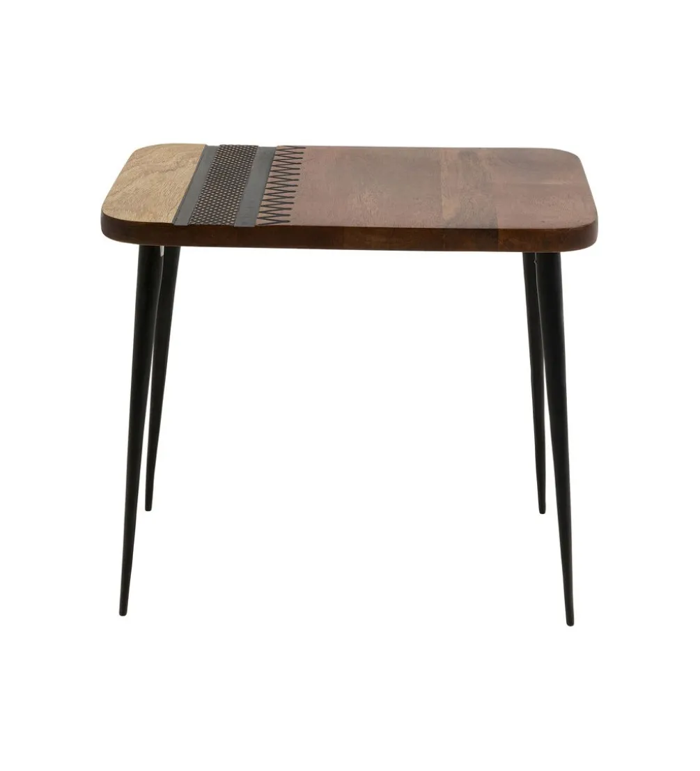 Stolik kawowy MEDINA 40 cm drewno mango
