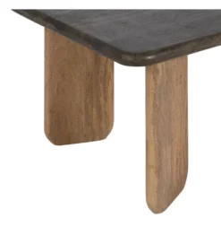 Stolik kawowy MEZNATRE 120 cm drewno mango brązowe