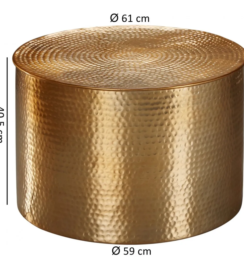 Stolik kawowy MILROY II 61 cm złoty