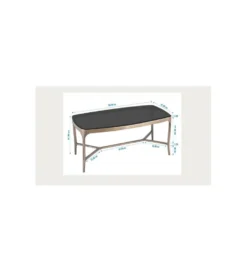 Stolik kawowy MISTRAL 128 cm szklany