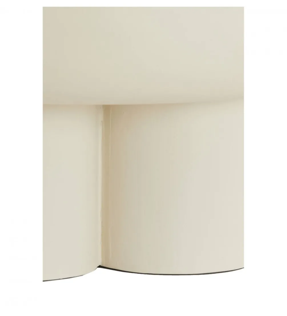 Stolik kawowy MIZUHO 70 cm kremowy