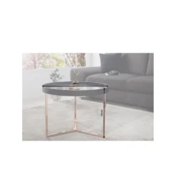 Stolik kawowy Modul 60 cm czarno miedziany