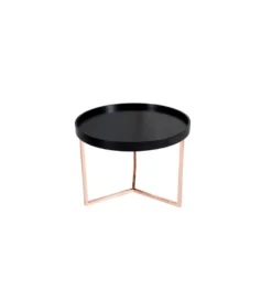 Stolik kawowy Modul 60 cm czarno miedziany
