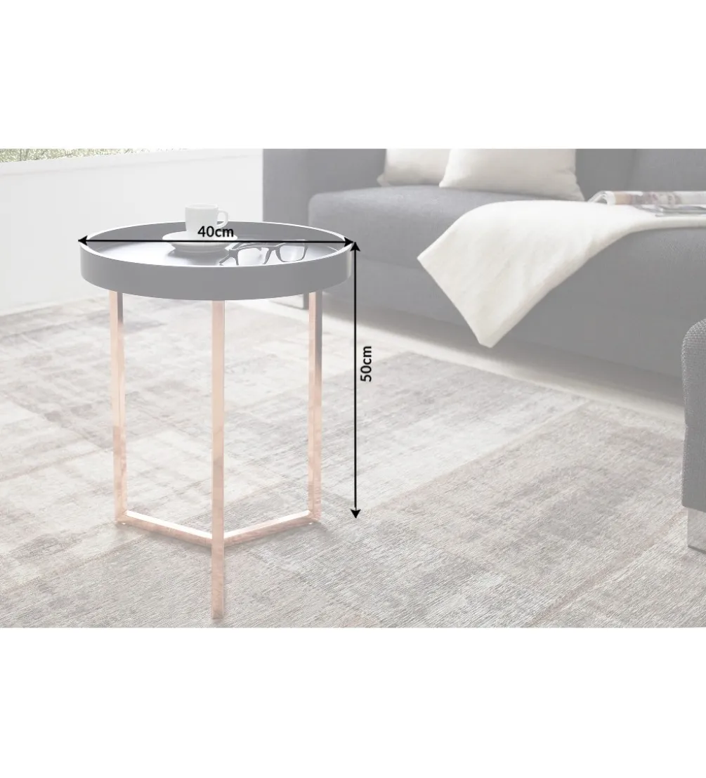 Stolik kawowy Modul 40 cm czarny