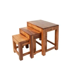 Stolik kawowy MONSOON SET 3 drewno Sheesham