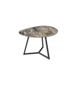 Stolik kawowy MONTREAL Marvelous 70 cm ceramika w optyce marmuru