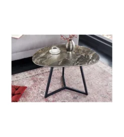 Stolik kawowy MONTREAL Marvelous 70 cm ceramika w optyce marmuru