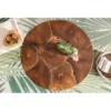 Stolik kawowy Mosaik 70 cm drewno Teak