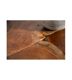 Stolik kawowy Mosaik 70 cm drewno Teak