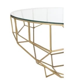 Stolik kawowy MOZA 90 cm złoty