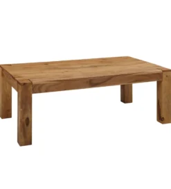 Stolik kawowy MUMBAI Arktyka 110 cm drewno akacja