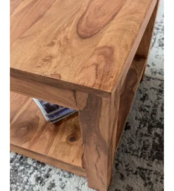 Stolik kawowy MUMBAI 60 cm drewno akacja