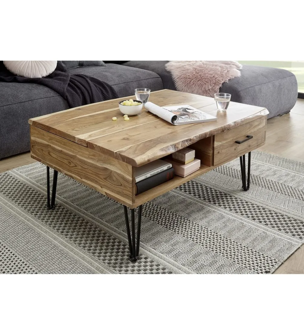 Stolik kawowy MUSTIQUE 110 cm akacja