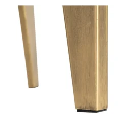 Stolik kawowy NARESTE 79 cm złoty szklany