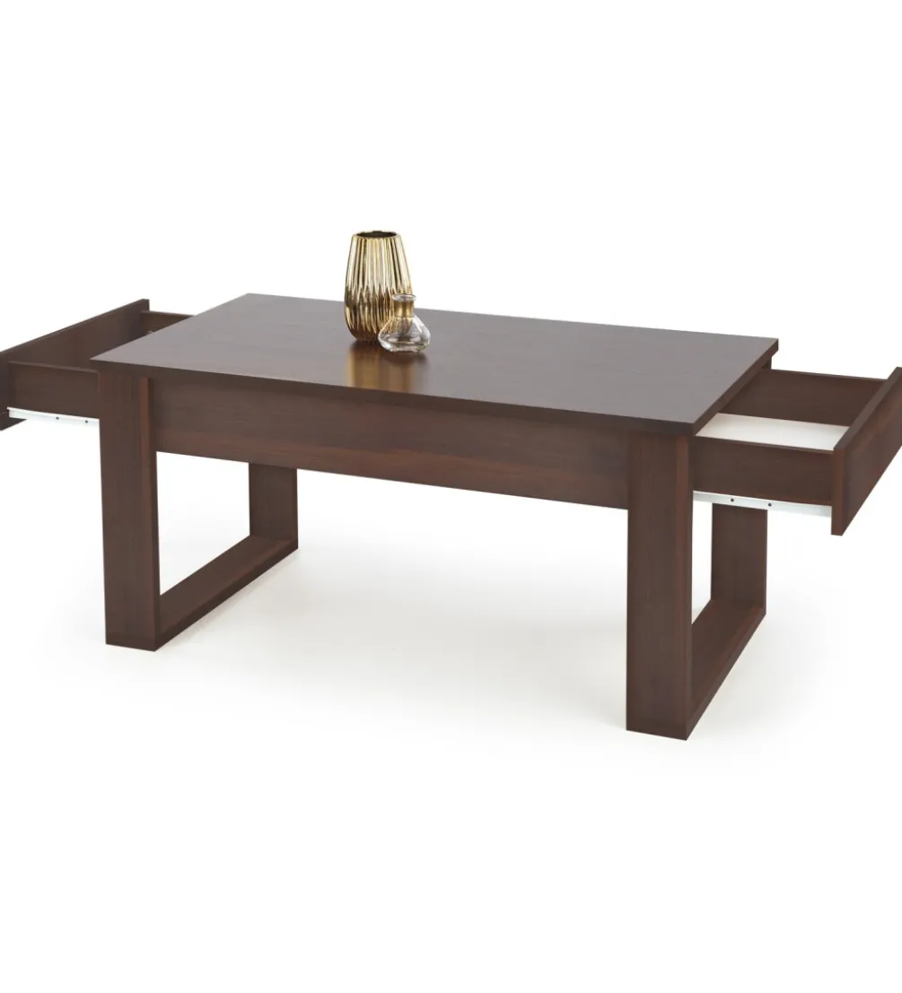 Stolik kawowy NEAMMA 110 cm w optyce ciemnego orzecha
