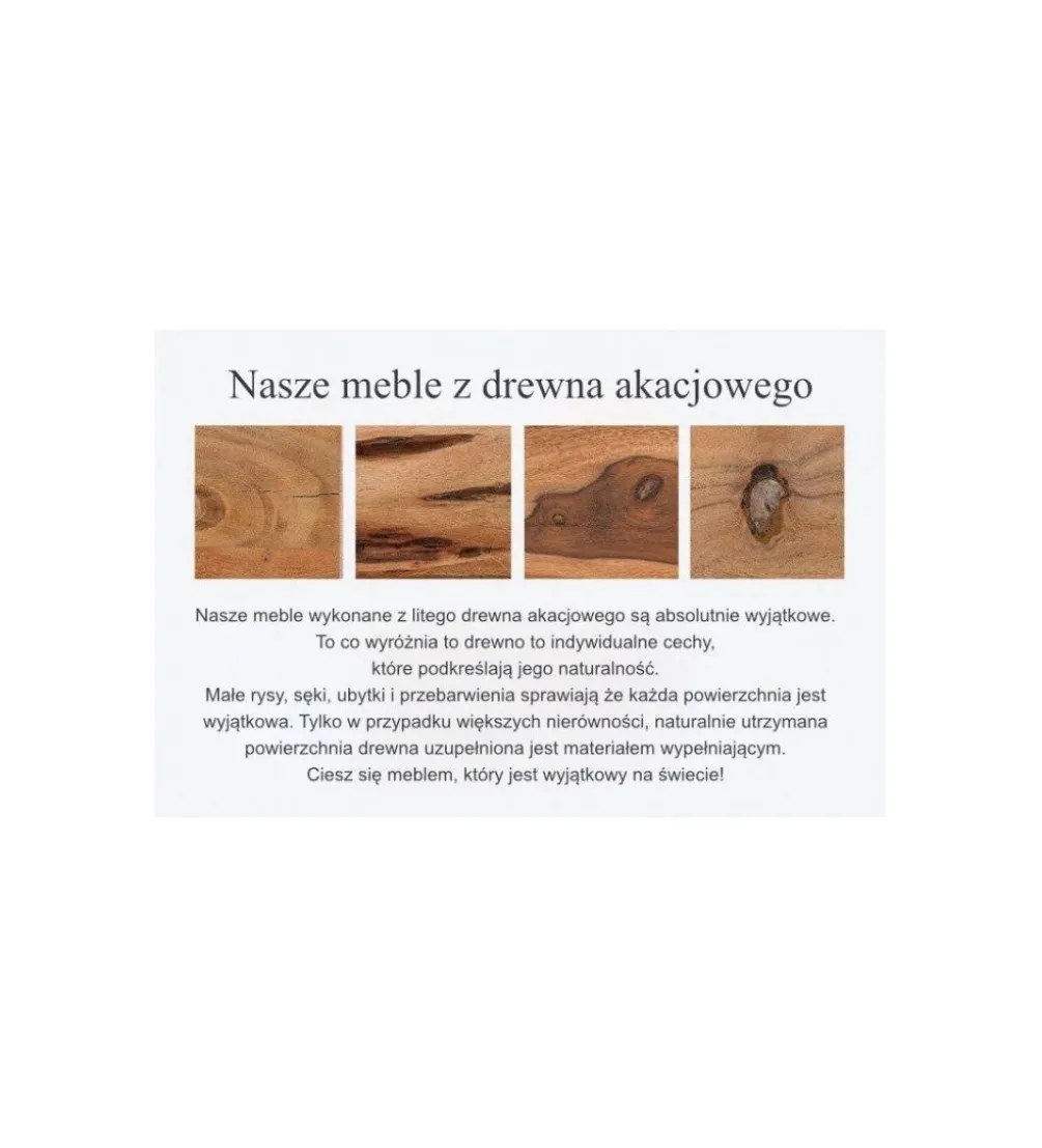 Stolik kawowy NERON drewno Akacja