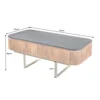Stolik kawowy NIGATA 110 cm Drewno Mango Brąz