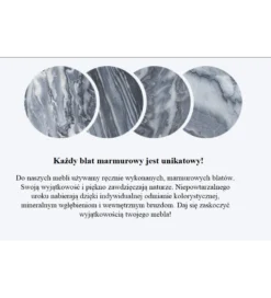 Stolik kawowy Nobil Elements set 2 marmur szary