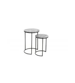 Stolik kawowy Nobil Elements set 2 marmur szary